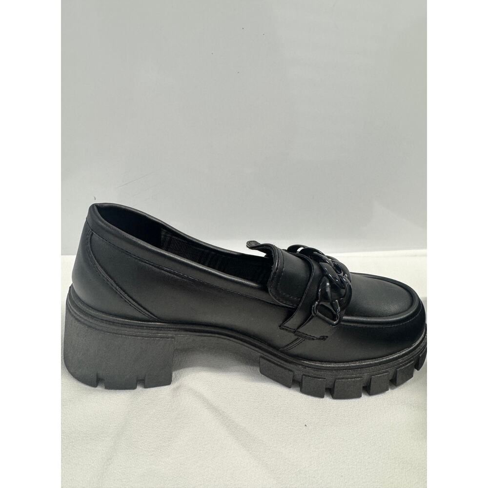 Jellypop UNA Black Heeled Loafers Size 8.5